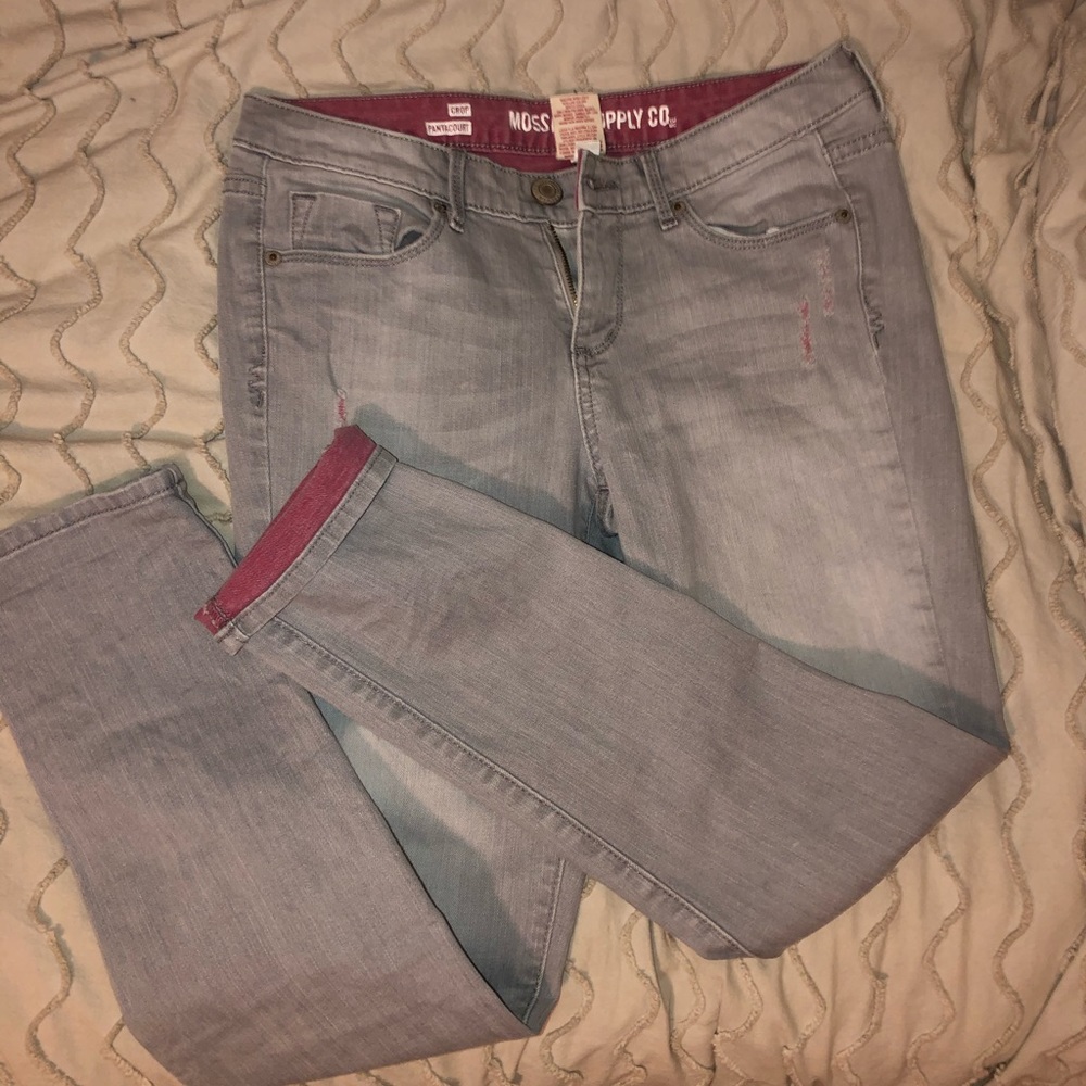 cropped jeans